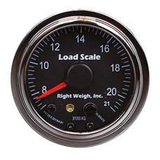 Right Weigh 2.5" Interior Mechanical Display / 21,000kg - Chrome Bezel